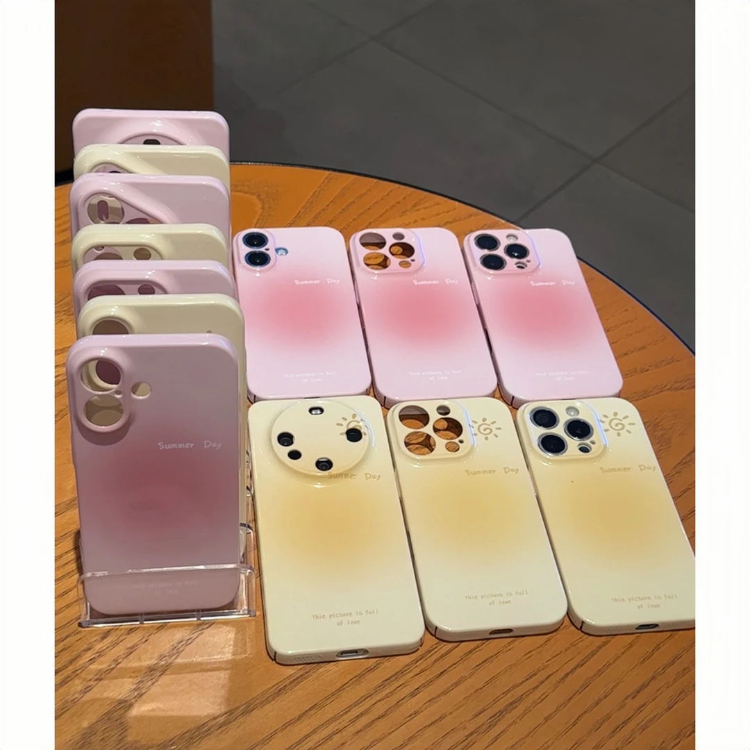 欧克里里晕染渐变适用苹果17/16promax手机壳华为oppo小米15vivo