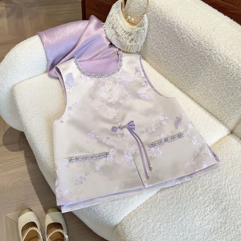 主播推荐《丁香》2025春款时尚百搭气质高级新中式马甲3778