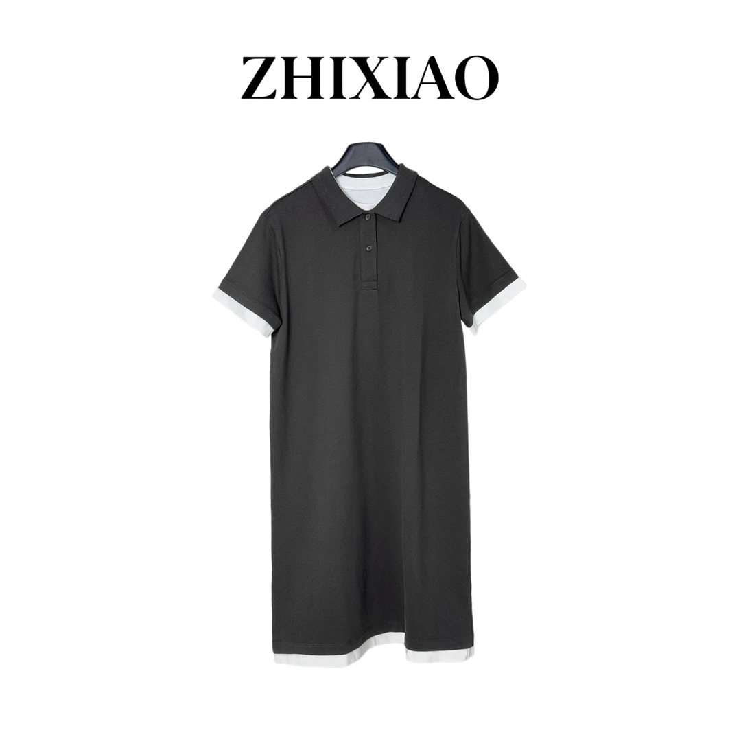【ZHIXIAO】夏季新款：假两件休闲T裙6407