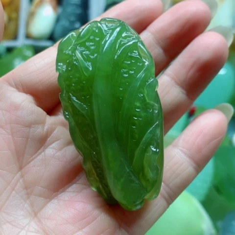 蛇纹石玉未镶嵌手把件