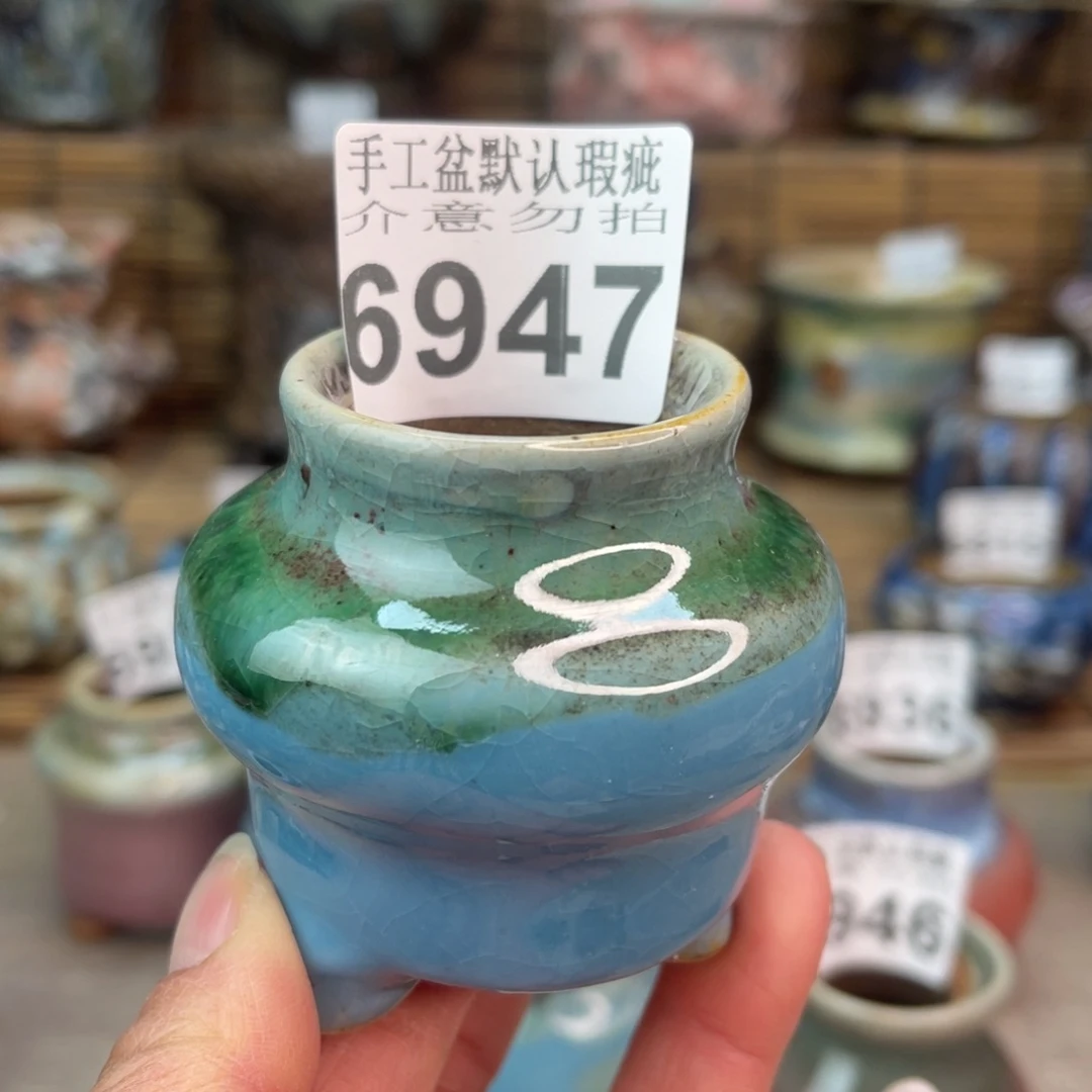 手工花盆默认瑕疵完美者勿拍