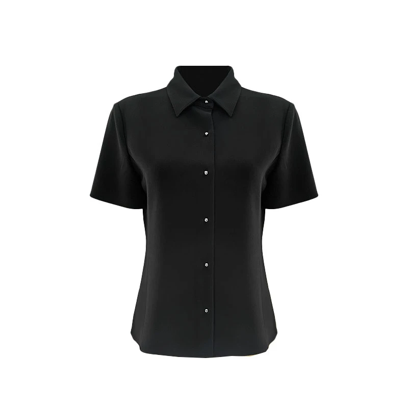 【老板娘半袖】TH黑标三醋酸岛国弹力收腰上衣1S479C8901