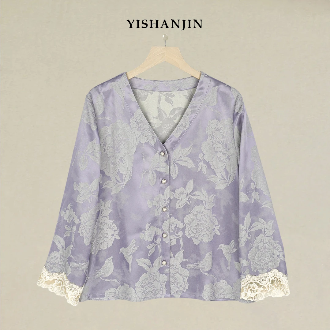 【夏季特清】新中式国风桑蚕丝套装YSSH5004+YSL5003