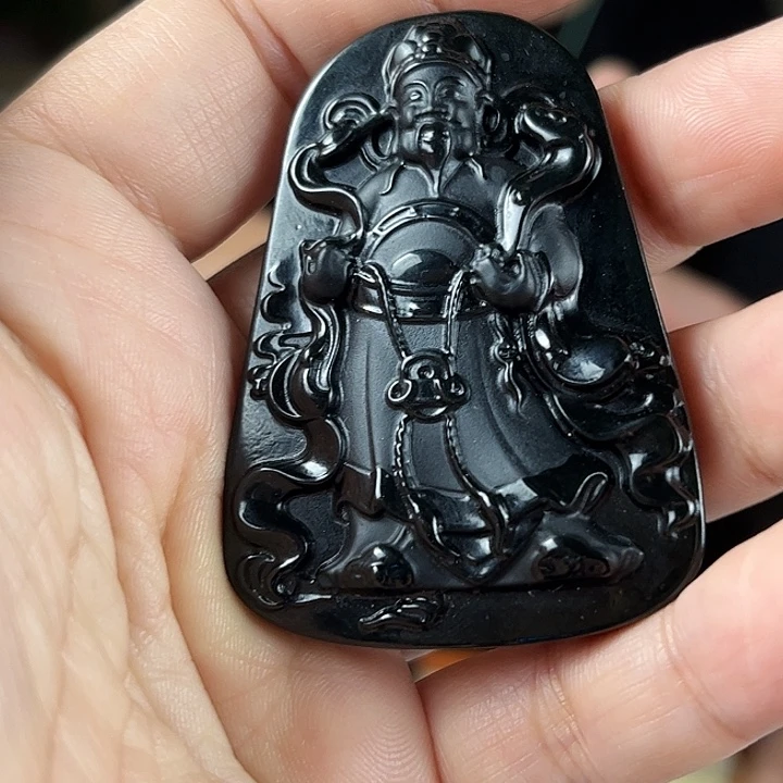 颈饰未镶嵌和田玉（墨玉）