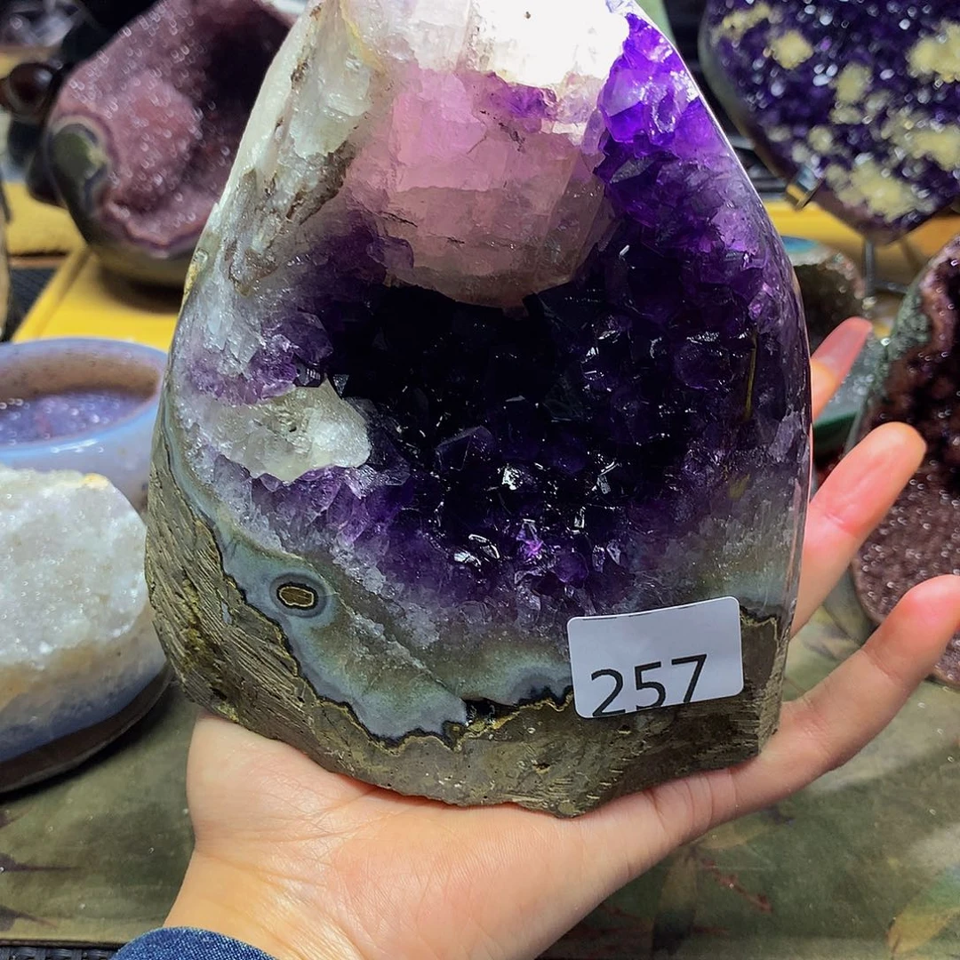 紫晶大型摆件（非配饰）未镶嵌紫*兰