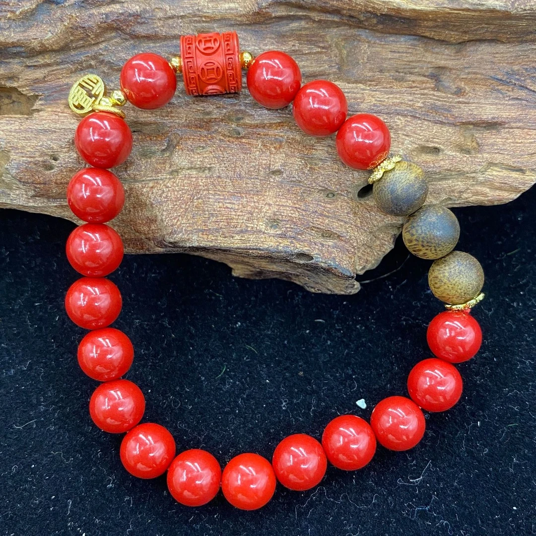 含辰砂工艺品朱砂diy手串【小北质检】多样性发一7+