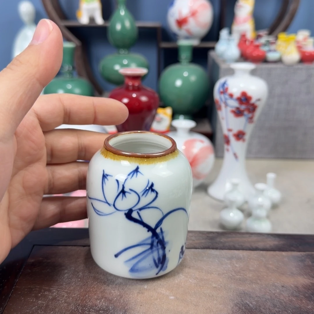 陶瓷手工小花器摆件