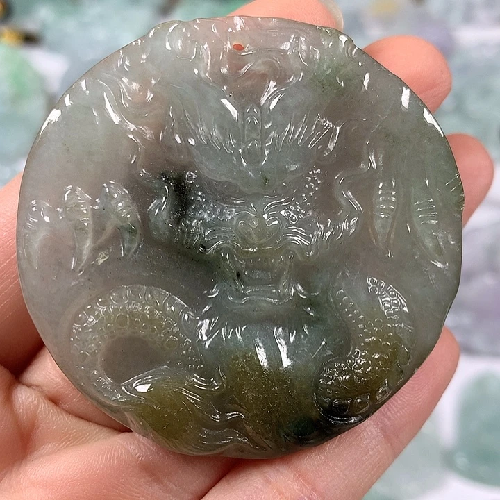 颈饰未镶嵌翡翠霸气侧漏龙行天下福利