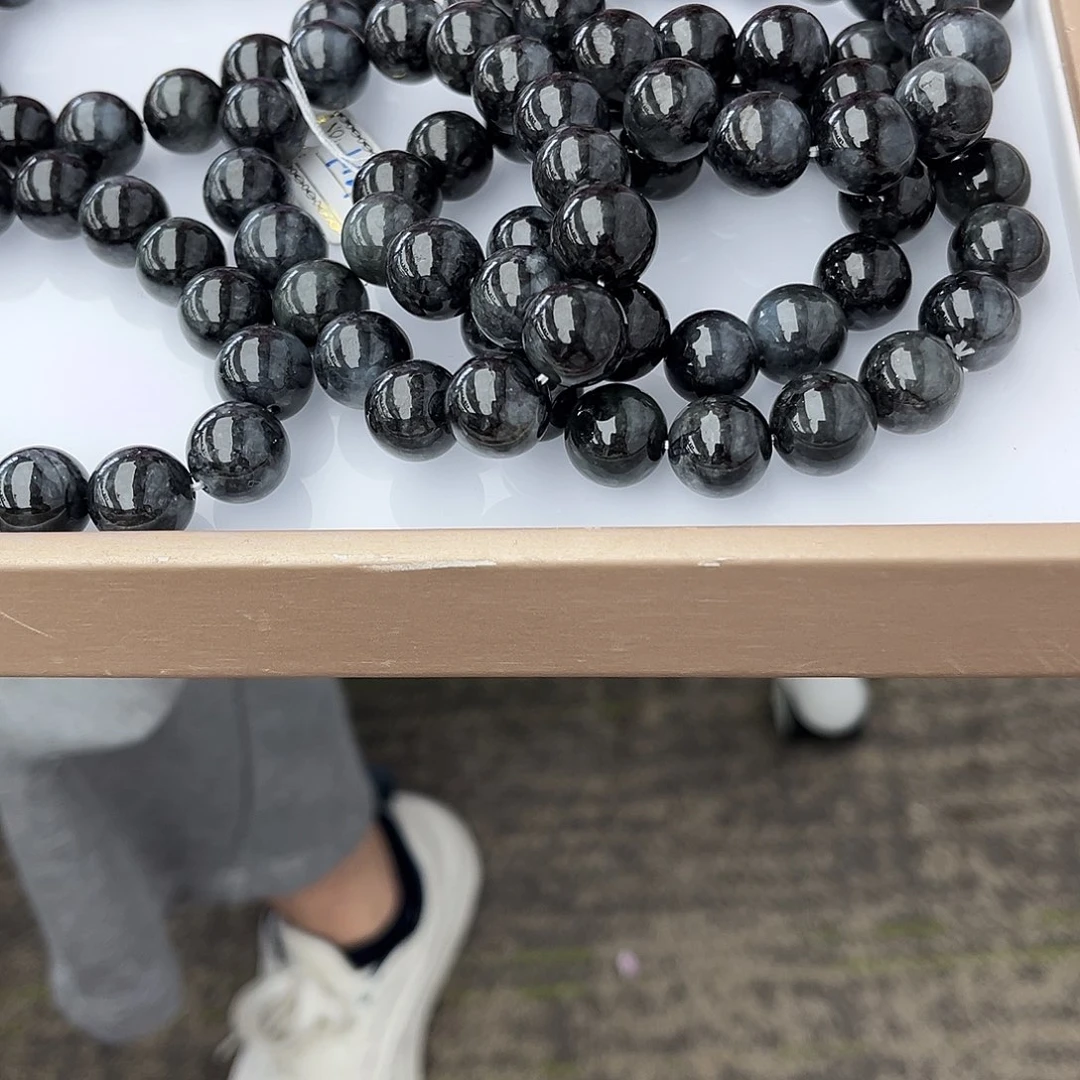 翡翠未镶嵌颈饰翡翠乌鸡手串多样性发一件
