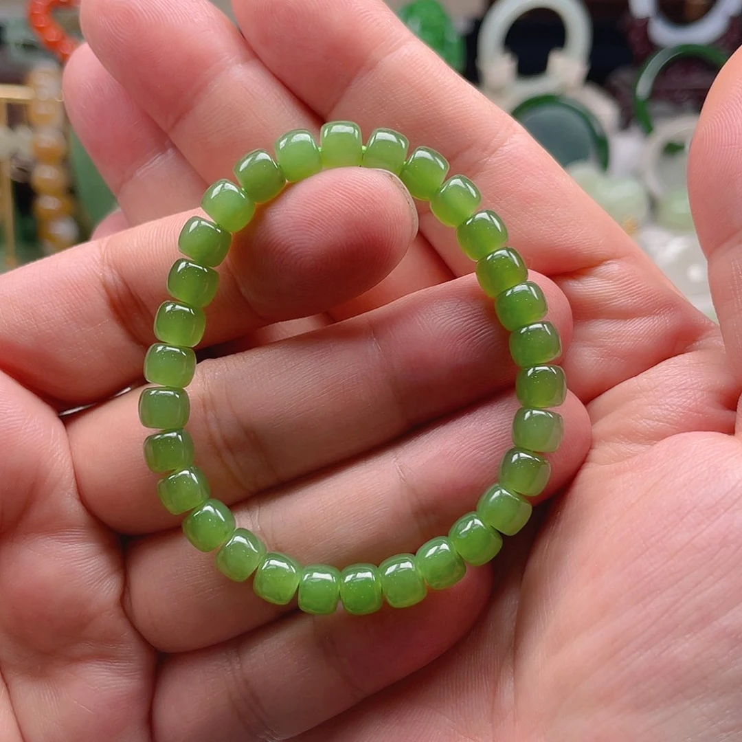 手串未镶嵌和田玉（碧玉）