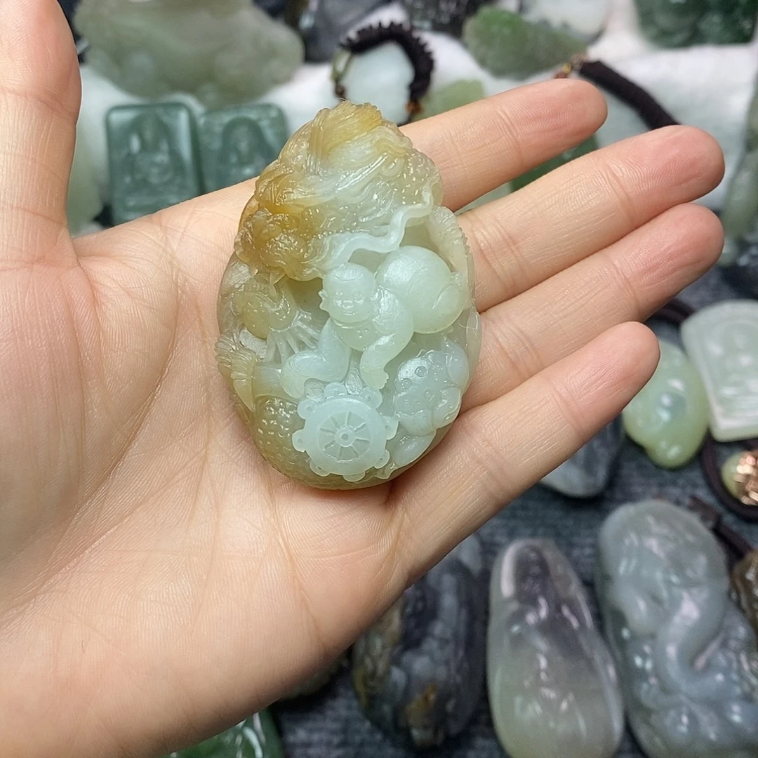 和田玉未镶嵌颈饰