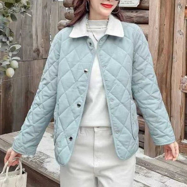 棉衣外套翻领秋冬短款棉服178303
