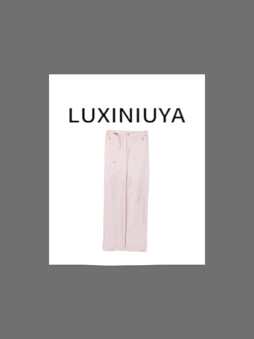 【LUXINIUYA】夏日神裤 重工宽松休闲多口袋裤#CX3635
