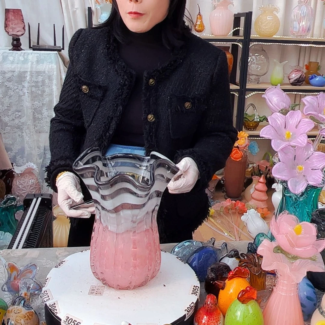 灰粉白菜福利家悦琉璃工艺品