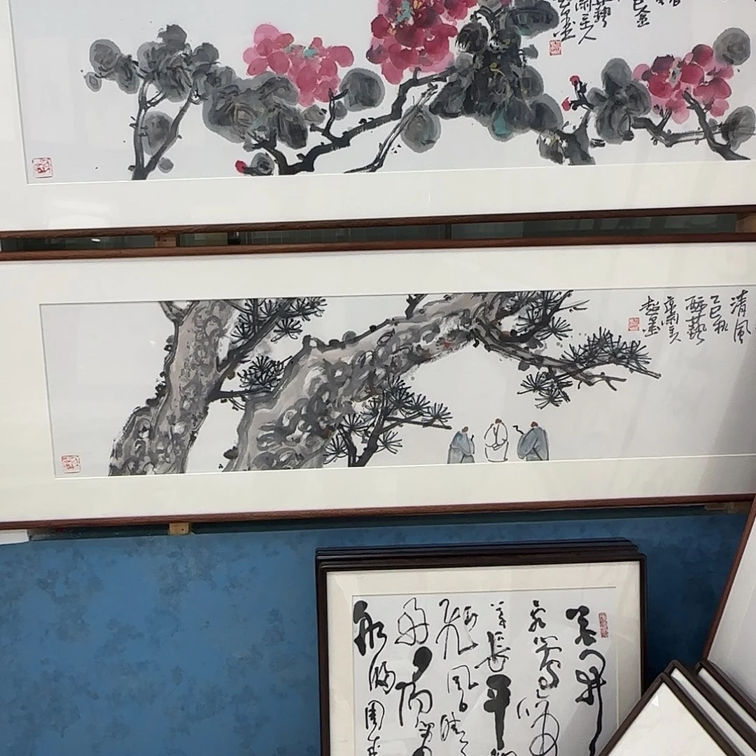 长***征国画郑志超精品带框