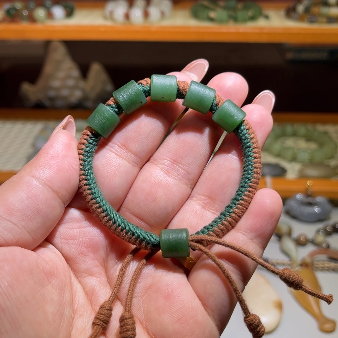 和田玉未镶嵌手链