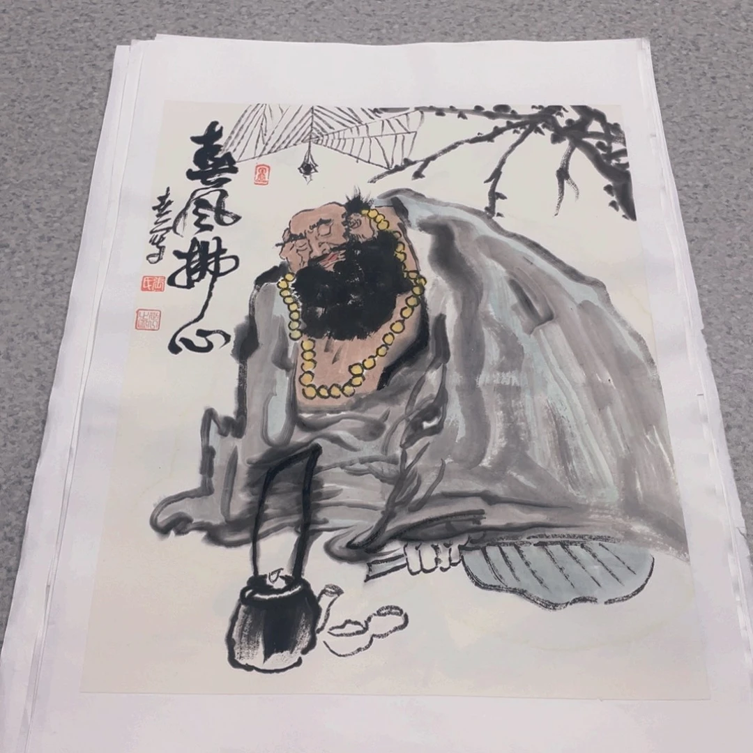 国画1.4平尺纯手绘国画作品