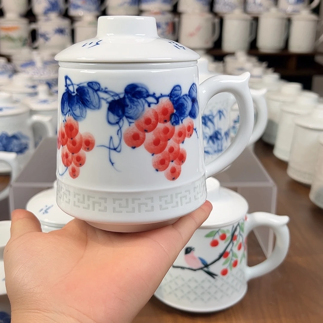 景德镇高温陶瓷家用办公杯