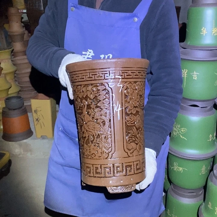 紫砂花盆紫砂花盆