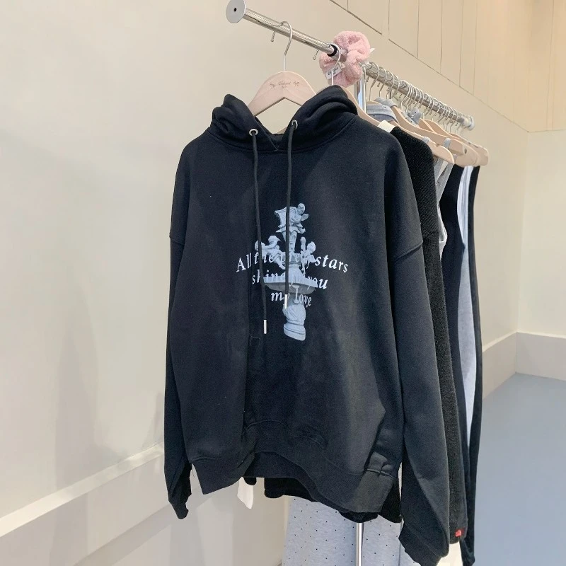 WEEKEND HUB休闲印花连帽卫衣23416B0143