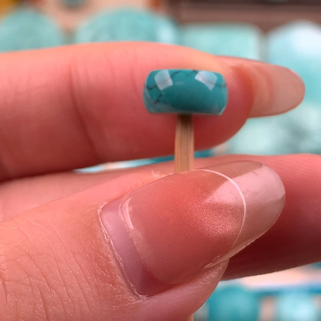 绿松石未镶嵌直切10.1