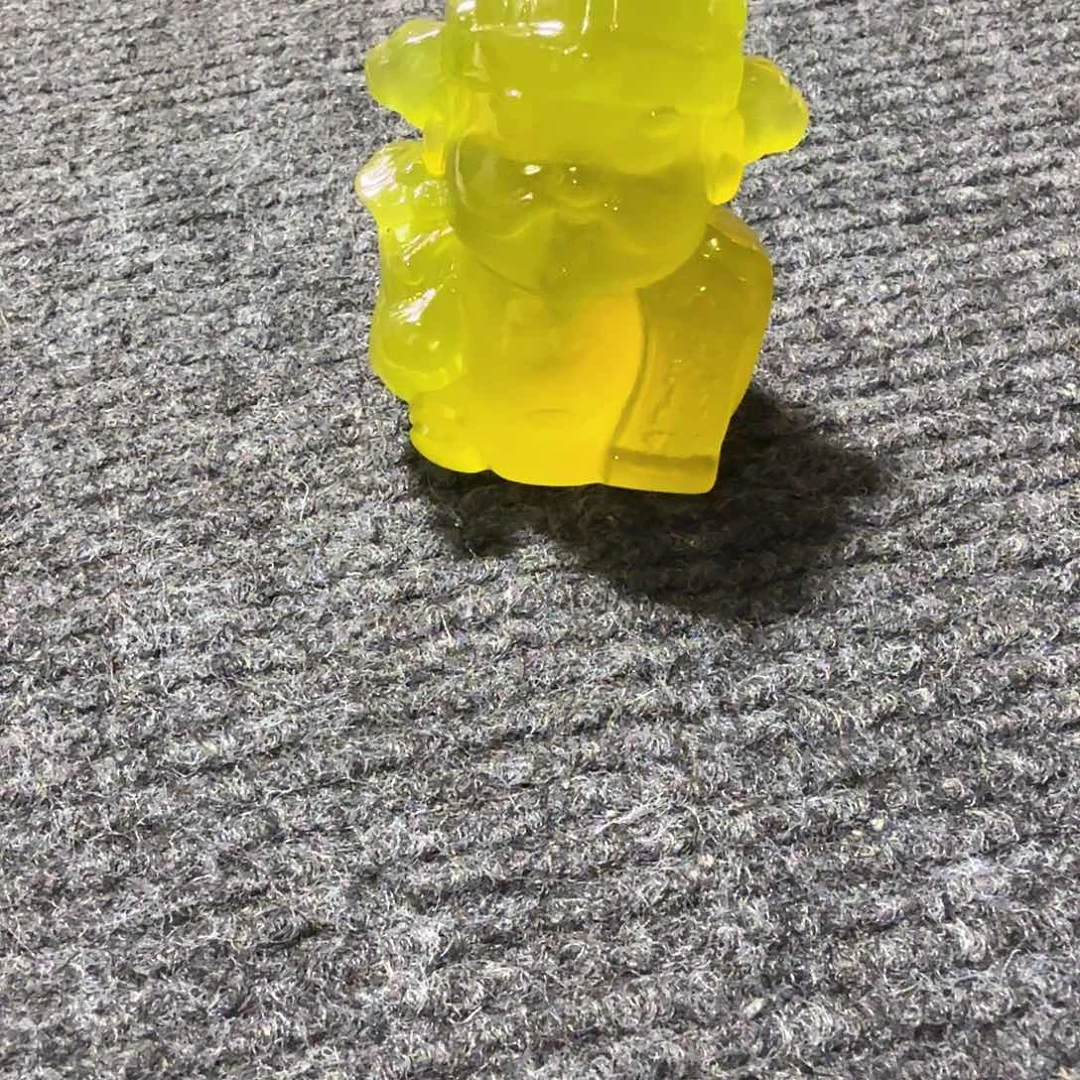 蛇纹石玉黄金于手工财神未镶嵌战*