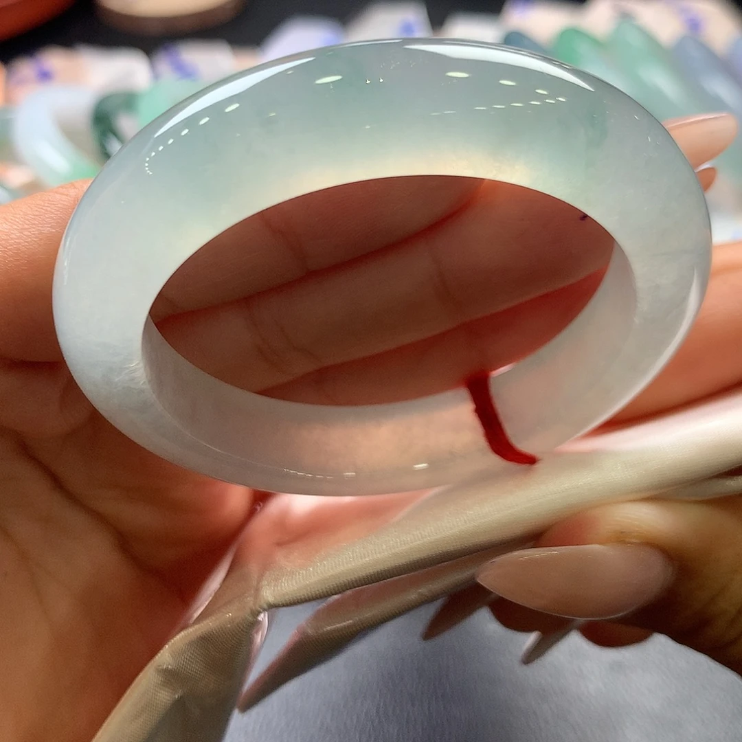 翡翠未镶嵌手镯54号冰种