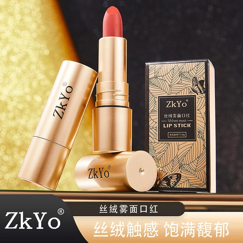 丝绒雾面不沾杯口红持久显白哑光柔雾不掉色不拔干防水保湿唇膏