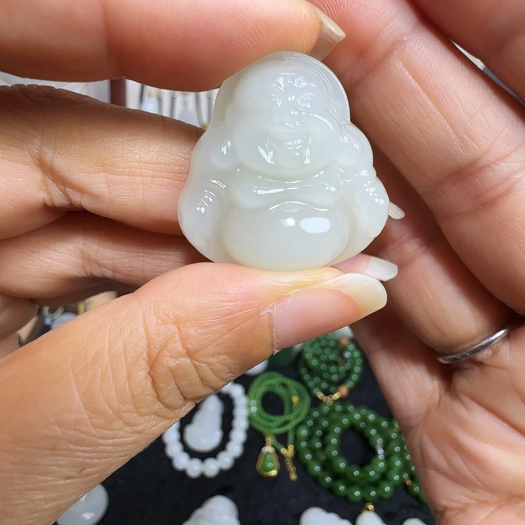 和田玉未镶嵌吊坠(不含链)