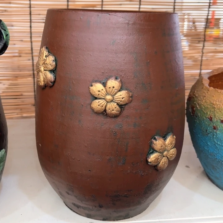 19.9-1微瑕木桶咖色金花