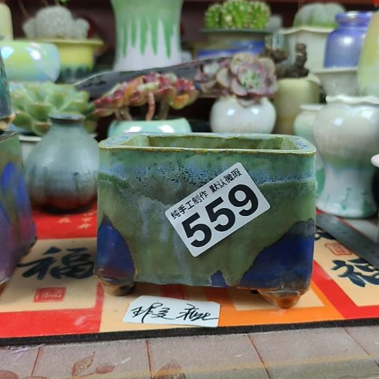 红***蓝景德镇手工高温陶瓷