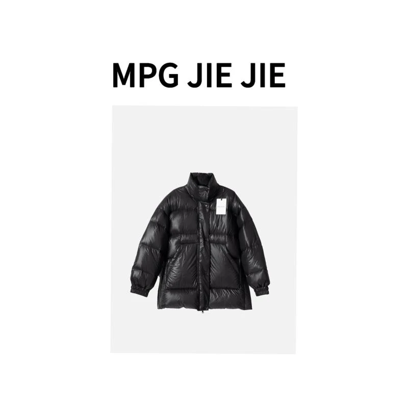 MPG JIEJIE【冬日奶芙】大码时尚休闲百搭宽松保暖立领冬季鸭绒服