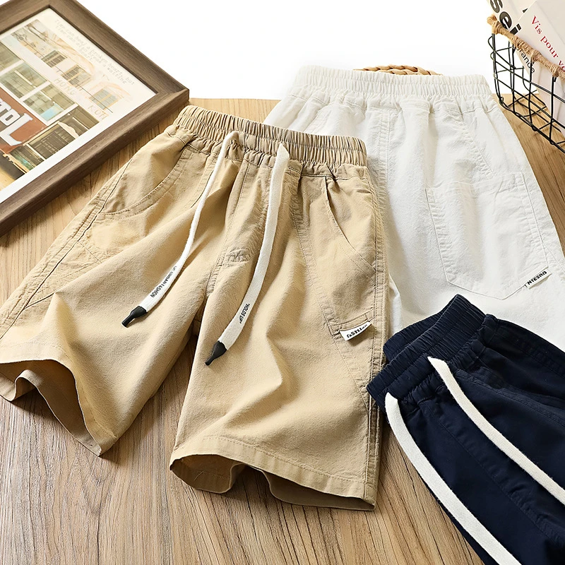 童装男童短裤夏季薄款裤子2025夏季新款中大童纯棉工装五分裤