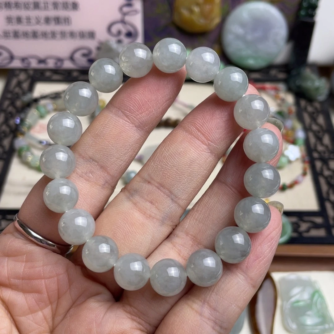 翡翠未镶嵌手链卡10手串