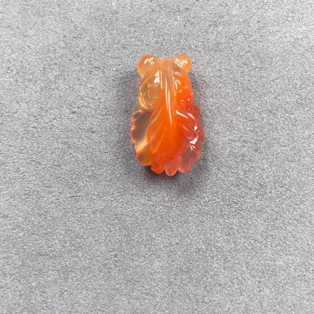 南红玛瑙未镶嵌金鱼加万能扣艾**景