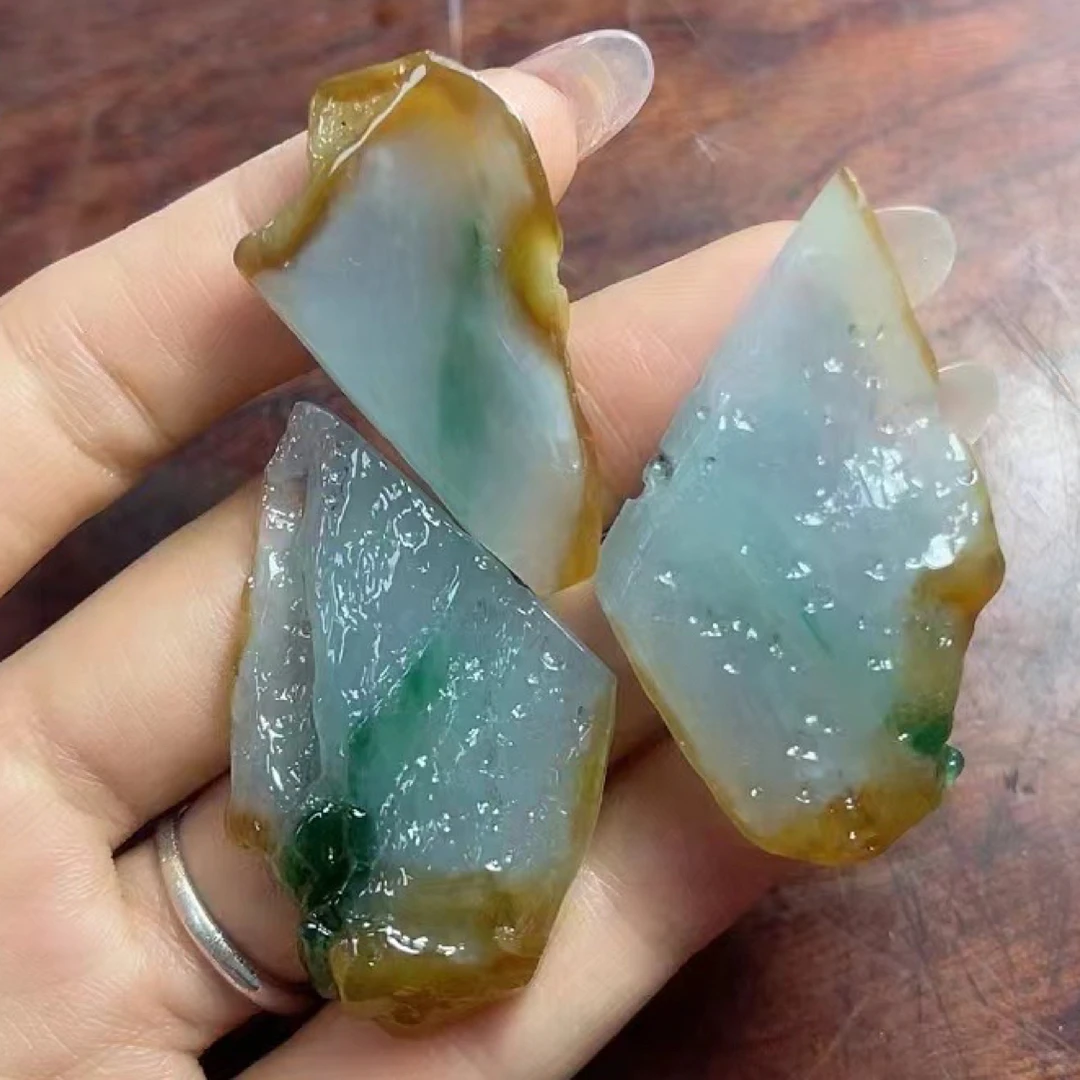 天然翡翠片料成品定制咨询请勿私拍