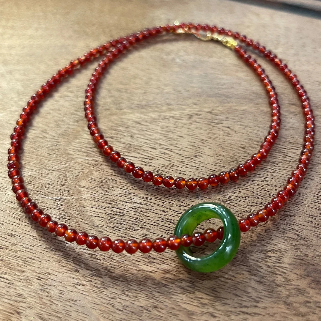 非金属树脂项链 WX615 复古时尚百搭项链