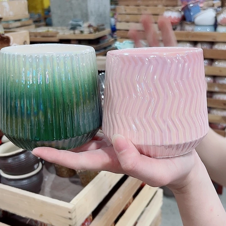 有孔.凑单10元陶瓷花盆发货！