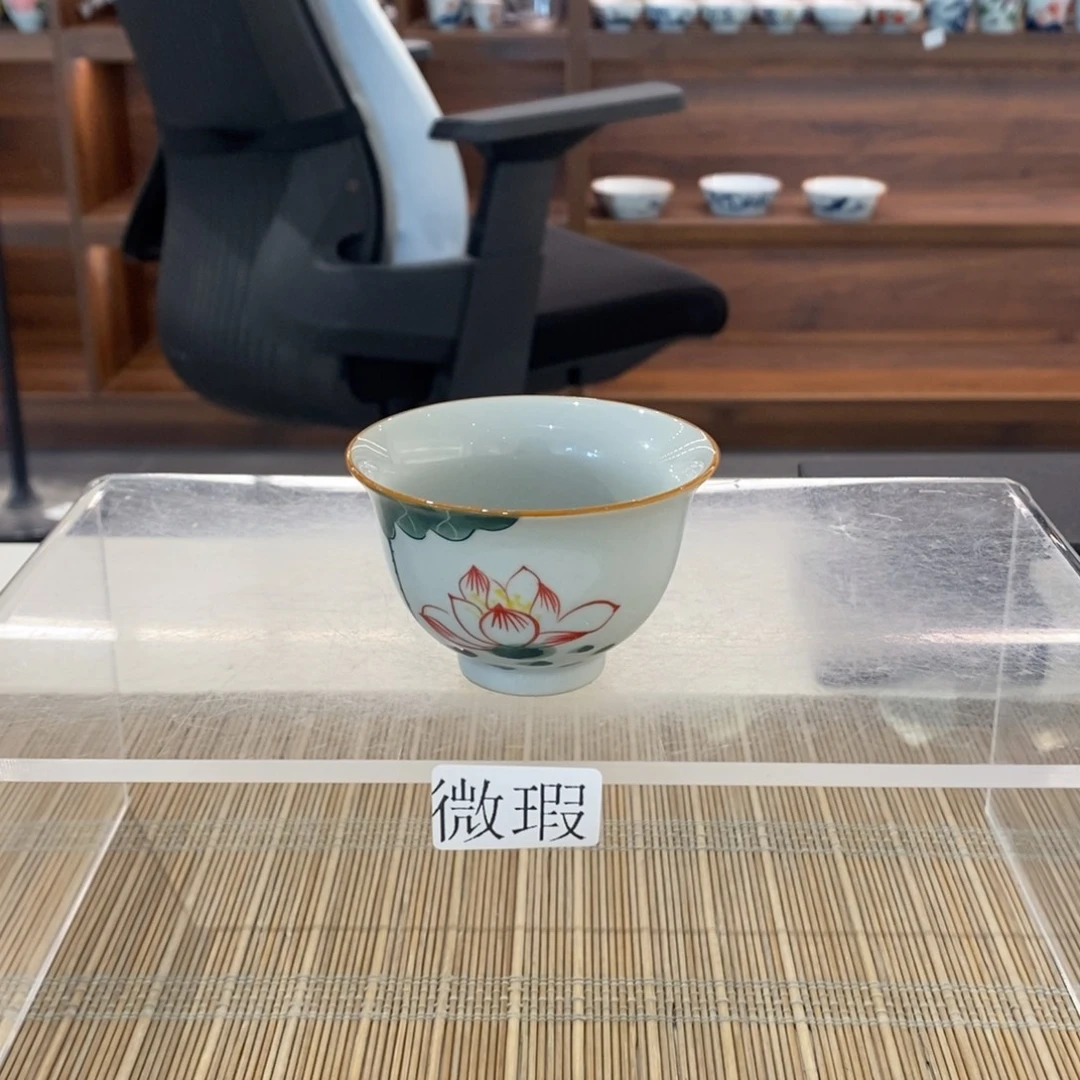 釉下彩老陶泥手工绘制