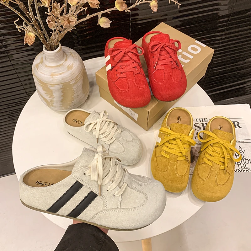 爆款女鞋内增高包头半拖鞋女外穿2025新款夏季德训【全额补运费】