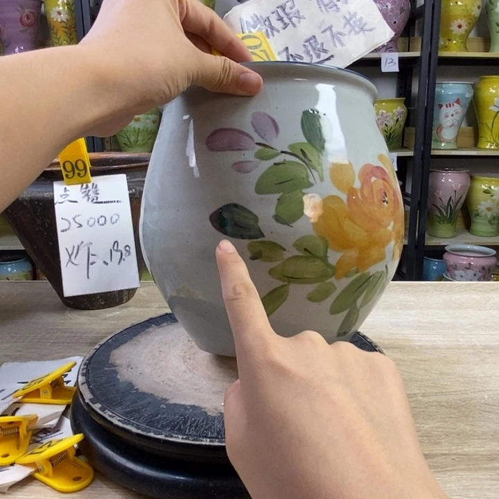 景德镇高温陶瓷花盆