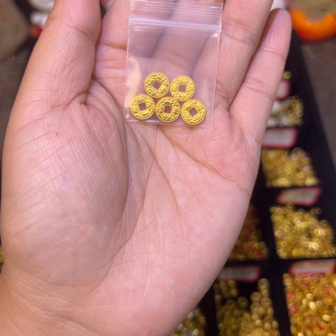 合金碎冰冰五帝钱套装