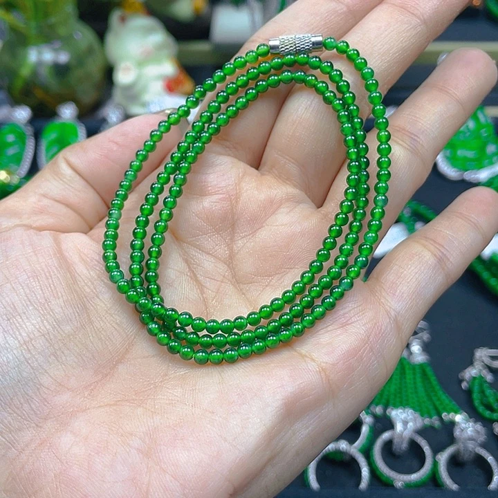 翡翠未镶嵌颈饰翡翠项链3