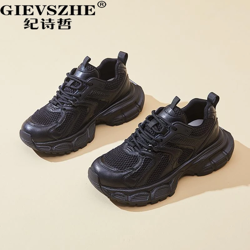 纪诗哲老爹鞋女ins潮2025秋季新款韩版时尚百搭潮流厚底运动单鞋