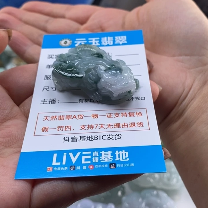 颈饰未镶嵌翡翠多人貔貅