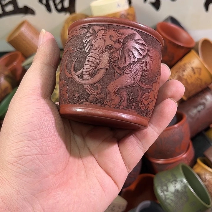 茶杯紫砂全手工紫砂主人杯