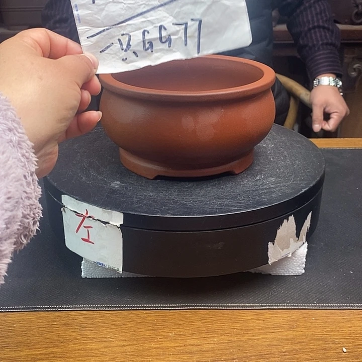 紫砂花盆货号一只GG77