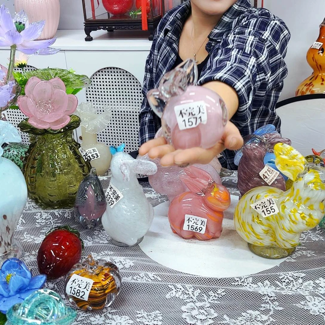 兔子安妮家居琉璃摆件不完美