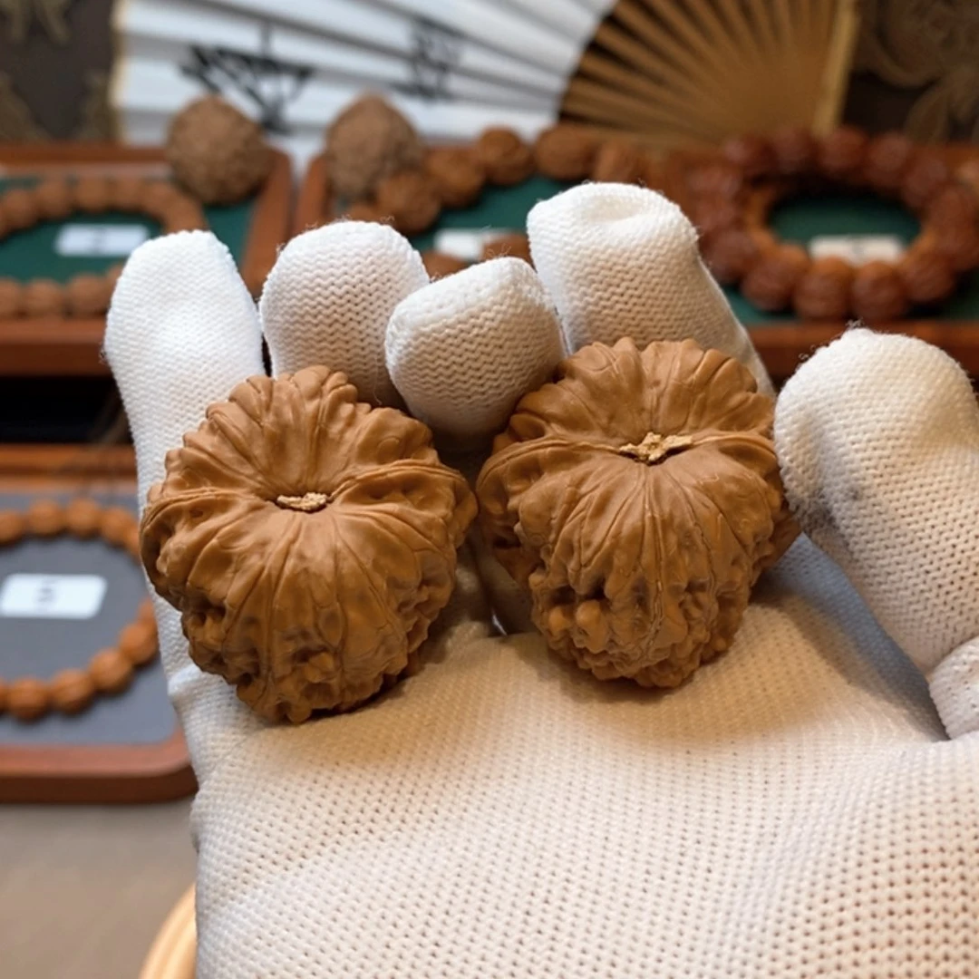 文玩核桃手串老*凹底