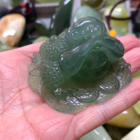 蛇纹石玉未镶嵌手把件